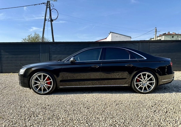 Audi A8 cena 130000 przebieg: 222400, rok produkcji 2013 z Okonek małe 466